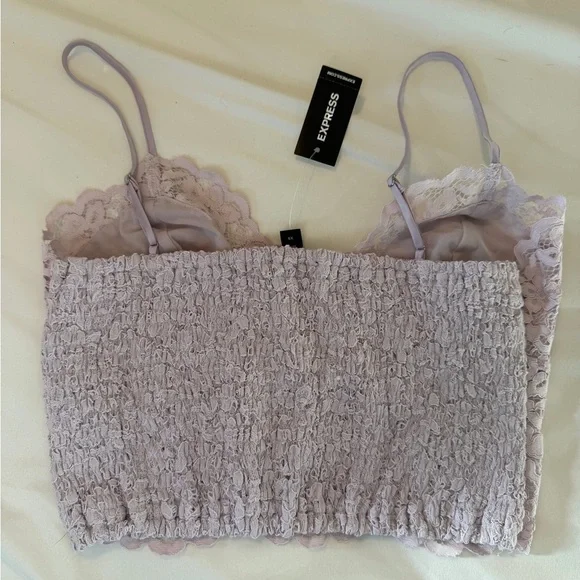 Express Lace Bralette - Soft Purple NWT - Fairy, whimsigoth - Picture 3 of 3